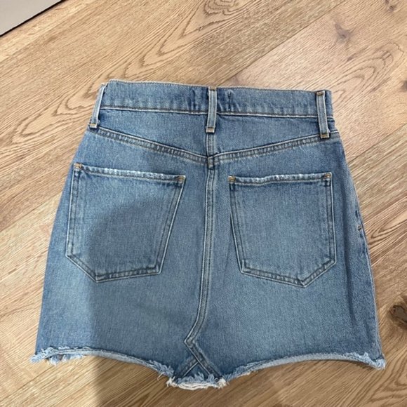 Agolde Denim Mini Skirt Size 25 - Picture 6 of 7
